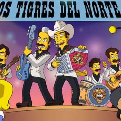 ¡México superando a la IA! Los Tigres del Norte estarán en un episodio de "Los Simpson"