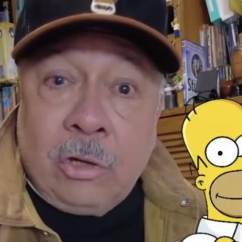 Humberto Vélez, voz de Homero en español, apareció en "Los Simpson"