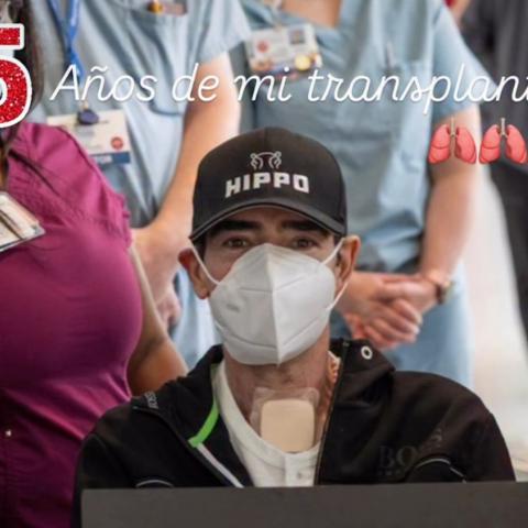 Toño Mauri celebra 5 años de su doble trasplante de pulmón