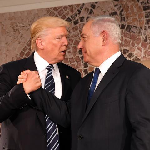 Benjamin Netanyahu y Donald Trump 