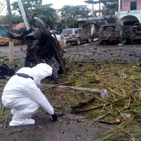 FGR inicia investigación por delincuencia organizada tras ataque con coche bomba en Michoacán