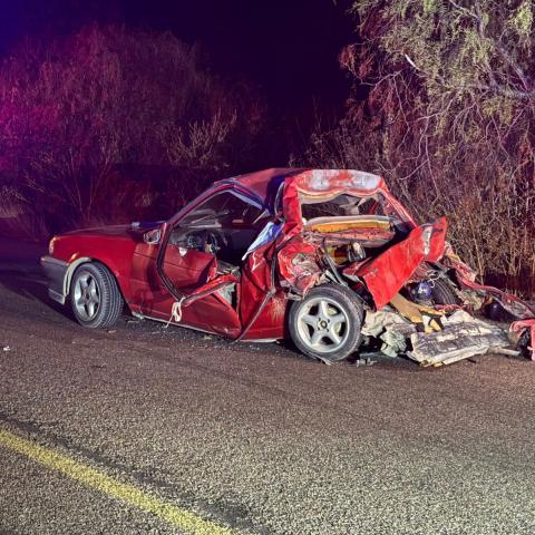 Mueren mujer y un menor tras un aparatoso choque en El Llano