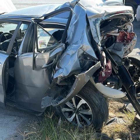 El percance incluye también a los dos conductores involucrados, uno de ellos con lesiones de gravedad