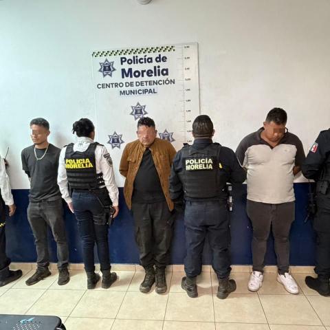 Detenidos en Morelia