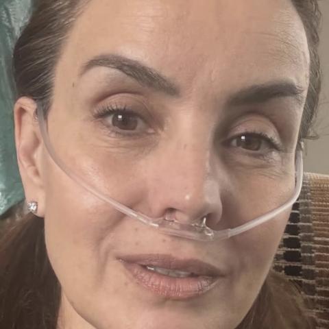 Alejandra Barros fue hospitalizada por neumonía 