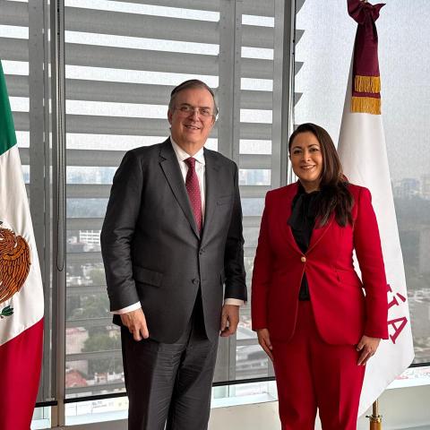 Marcelo Ebrard y Tere Jiménez