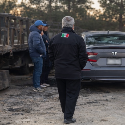 La pesada unidad fue quemada desde la madrugada de ayer y no la han podido quitar