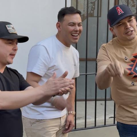 El Yaki, Leandro Ríos y Tito comen y conviven con fans antes de su concierto en Aguascalientes