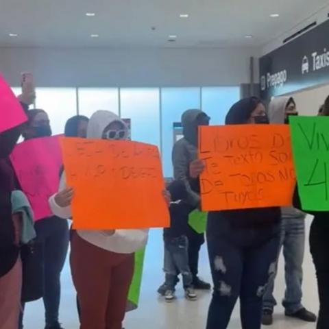 Protestas contra Marx Arriaga