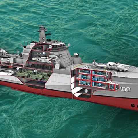 Avanza construcción del nuevo Buque Multipropósito de la Semar en Sonora