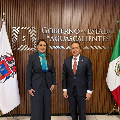 Tere Jiménez y embajador de México en Canadá