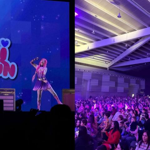 Luli Pampín pone a bailar y cantar a chicos y grandes en Aguascalientes