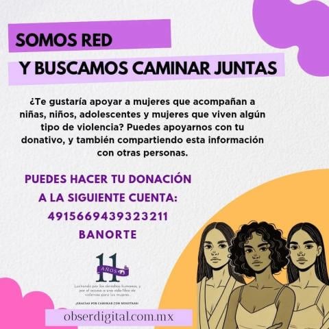 Observatorio de Violencia Social se queda sin recursos para operar; pide donaciones para continuar acompañamiento