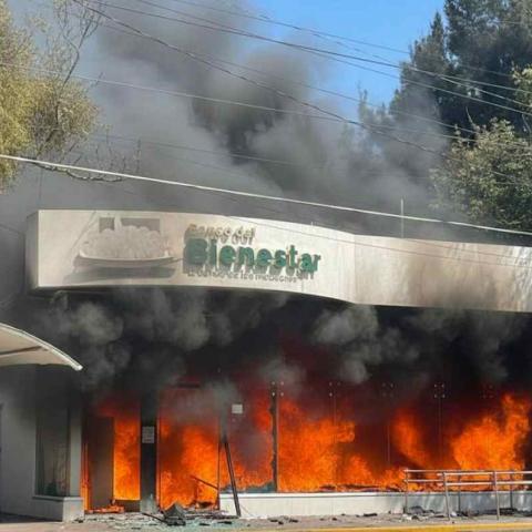 CJNG deja 50 sucursales del Banco del Bienestar dañadas en 6 estados