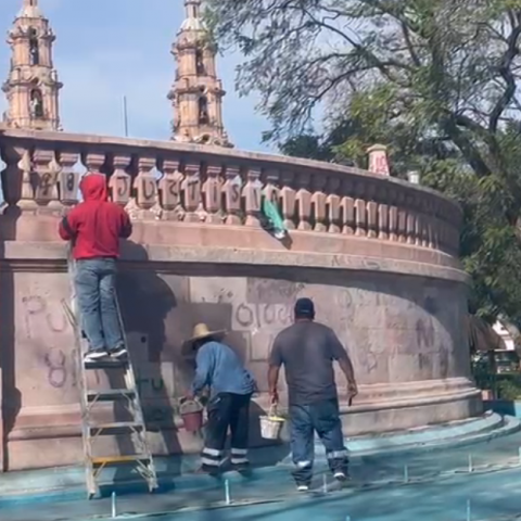 Limpieza de Exedra tras marcha 8M 
