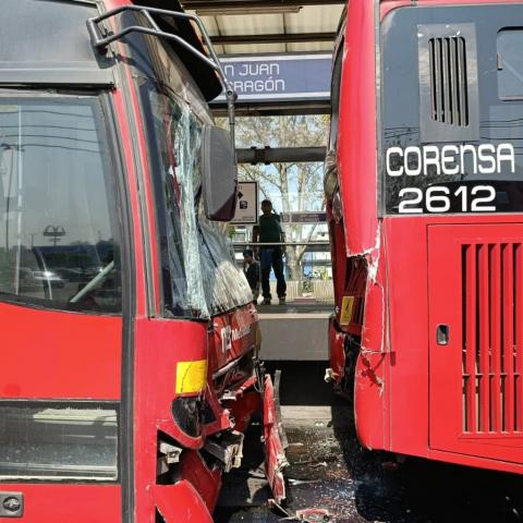 Choque de Metrobús 
