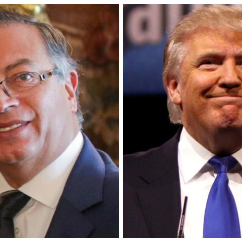 Gustavo Petro y Donald Trump 