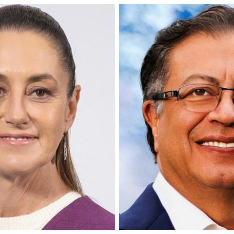 Claudia Sheinbaum y Gustavo Petro 