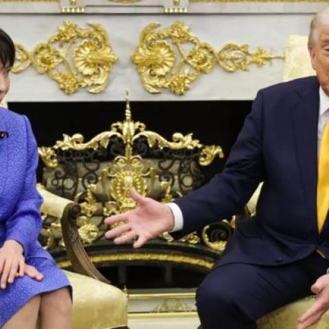 Trump y primera ministra japonesa 