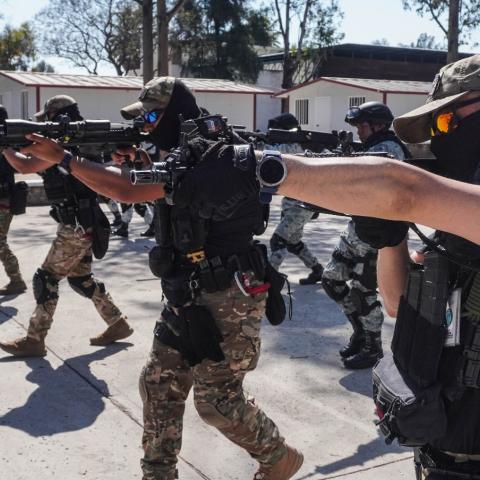 Policía estatal, Fiscalía, Ejército y Guardia Nacional participan en capacitación en Aguascalientes