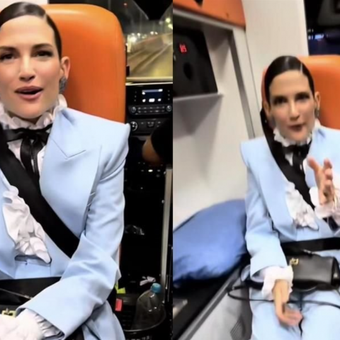 Justifican a Natalia Jiménez por uso de ambulancia para llegar a tiempo a la fiesta de Carlos Rivera