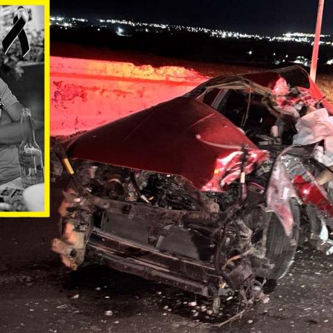 Una falla mecánica en uno de los neumáticos combinado con el exceso de velocidad proyectó el auto contra la estructura de concreto