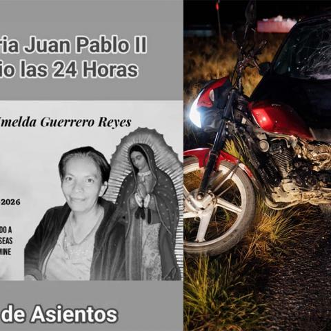 En la moto viajaban una pareja de adultos y sus dos pequeños nietos, la mujer falleció