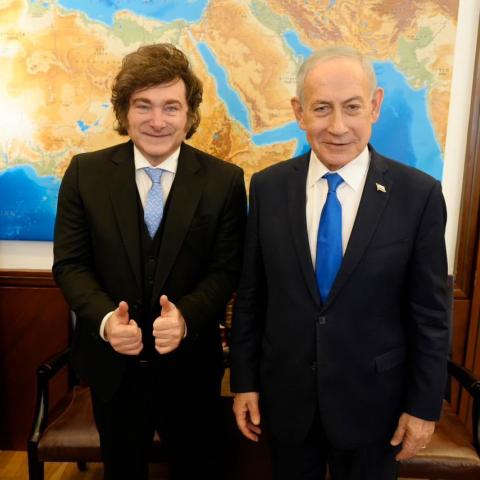 Javier Milei y Benjamin Netanyahu