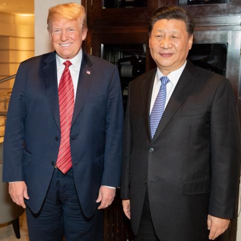 Donald Trump y Xi Jinping 