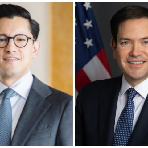 Roberto Velasco y Marco Rubio 