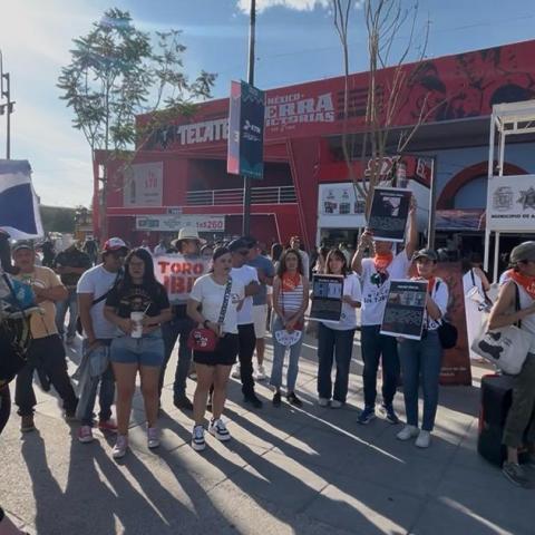 Protesta antitaurina en la FNSM 2026