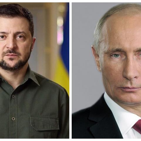 Volodímir Zelensky y Vladimir Putin 
