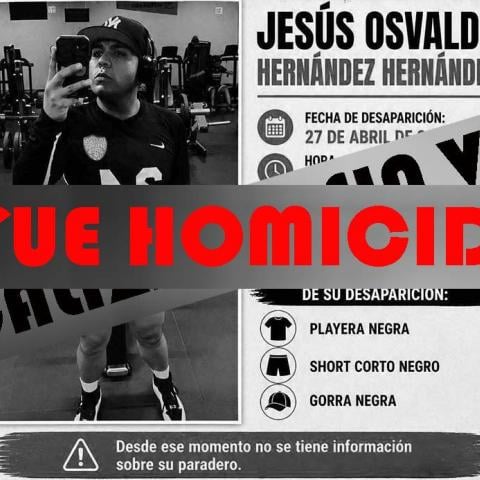 Jesús Osvaldo Hernández, de 28 años, fue localizado sin vida en una casa abandonada; presentaba heridas en tórax y abdomen