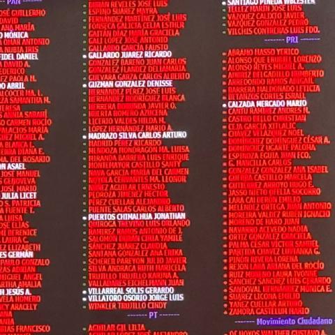 Faltas de diputados