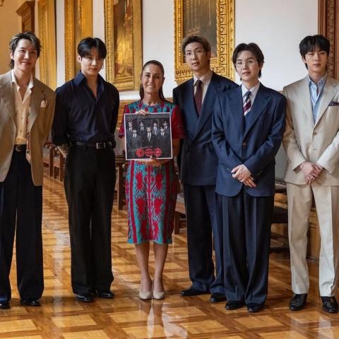 BTS lanzará video detrás de cámaras de su visita a Palacio Nacional 