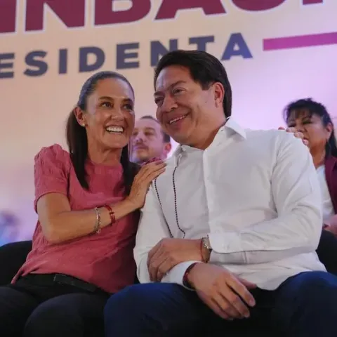 Claudia Sheinbaum y Mario Delgado 