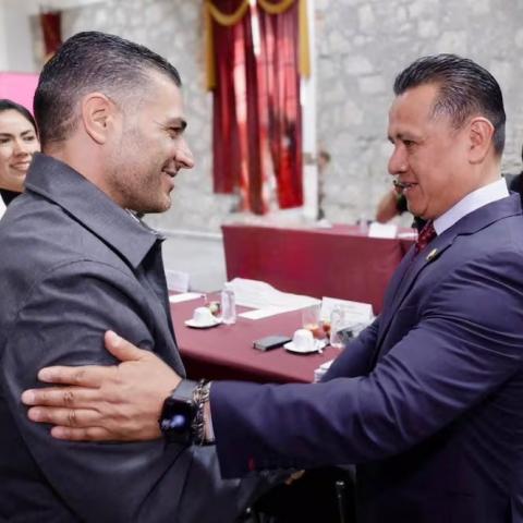 Harfuch y el fiscal de Michoacán