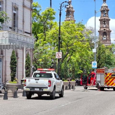  Fuga a gas provoca desalojo en Sanborns y Hotel Francia en el centro de Aguascalientes