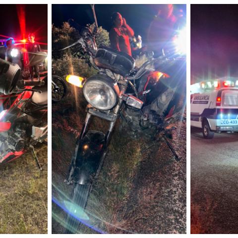 motociclistas heridos