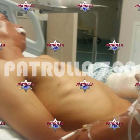 El jefe de familia terminó hospitalizado con una fractura de cráneo y de varias costillas