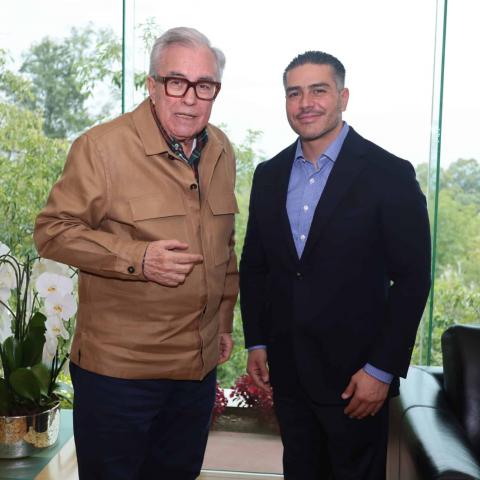 Rubén Rocha Moya y Omar Garcia Harfuch