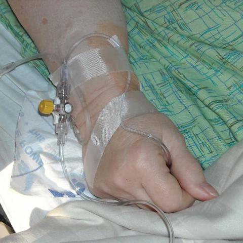 Persona hospitalizada 