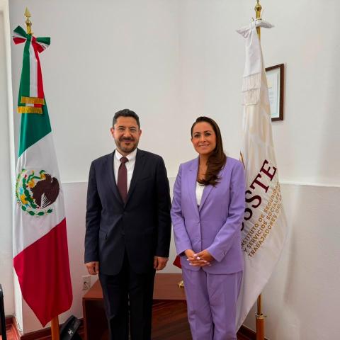 Tere Jiménez y Martí Batres