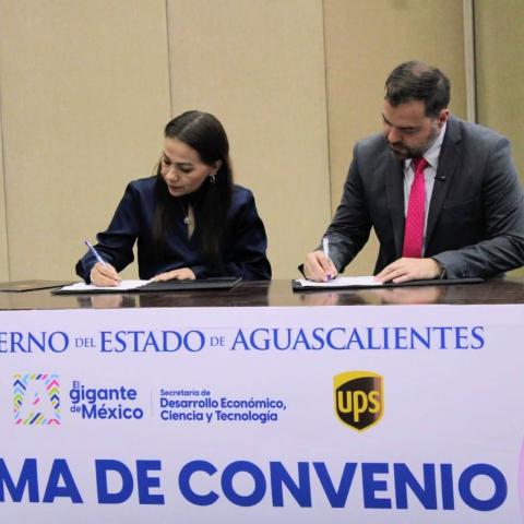 Aguascalientes hace alianza estratégica de exportación con UPS