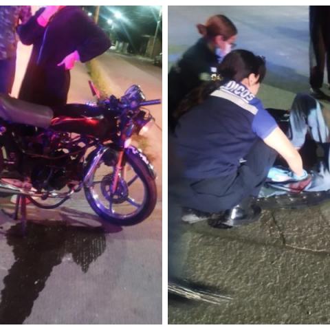 motociclista herido
