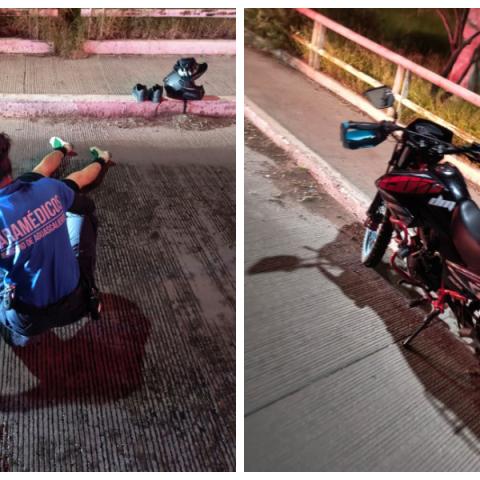motociclista herido