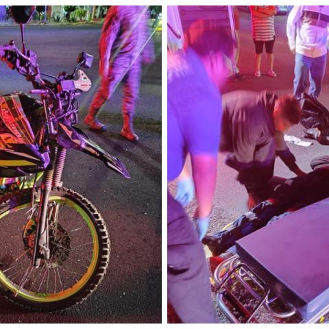 motociclista herido