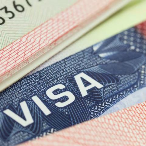 imagen de una visa américana