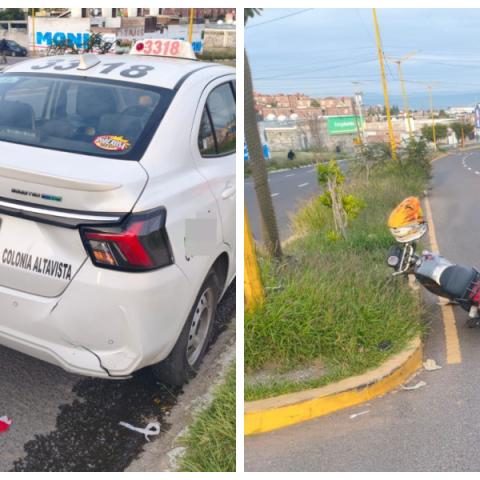 motociclista herido