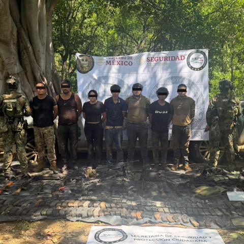 Capturan a nueve del Cártel de Sinaloa tras ataque a la SSPC en Mazatlán, horas antes de la visita de Sheinbaum